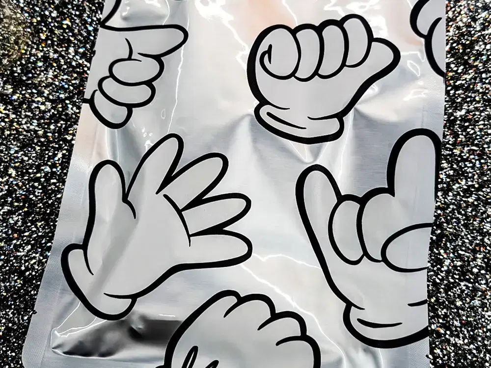 UV-printed packaging bag